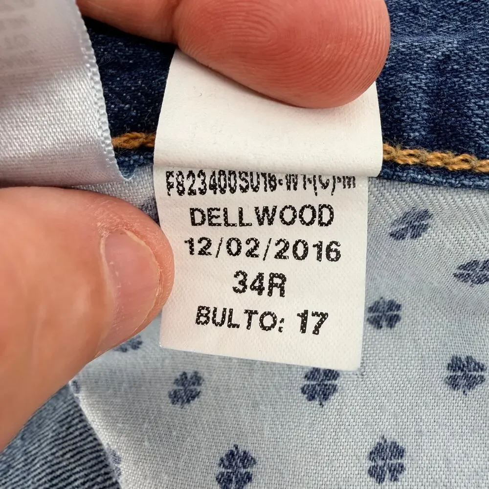 Lucky Brand 181 Relaxed Straight Jeans Mens Size 34x32 Medium Wash Denim